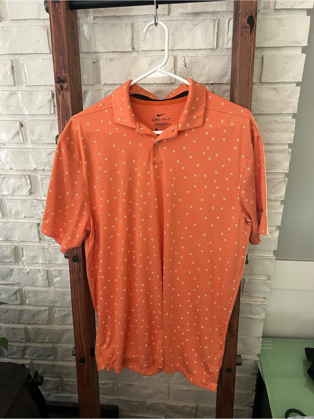 Nike Dri-FIT Orange Men’s Golf Polo Shirt